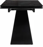 Стеклянный стол Хорсборо (Хорсборо 140(200)х80х79 обсидиан / черный) Woodville арт.588007