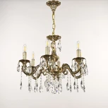 Подвесная люстра Bohemia AL7901 AL79101/6/175 A GB (220V, подвески, на цепи, подсвечник, свеча)