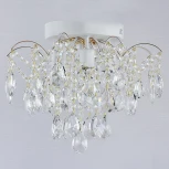 Потолочная люстра хрустальная Reluce 04039-0.3-04 WH+GOLD PN (220V)