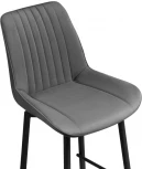 Полубарный стул Notta Седа К крутящийся темно-серый / черный 520601