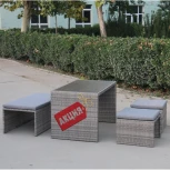 Плетеный диван-трансформер Afina S330G-W78 Grey