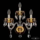 Бра Bohemia 5417 5417B/2+1/165 G Amber/M-1G