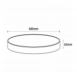 Светодиодный светильник потолочный 80W CCT 3000-6500K, с ПДУ белый матовый Lumin'arte Macaron CLL59