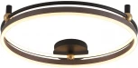 Потолочный светильник круглый Crystal Lux FERNANDO PL72W LED COFFEE/BLACK (220V, пульт управления, кольцо)