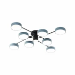 Потолочная люстра на штанге Arte Milano Ferrara 253039/8+1 Bk/Gr (LED, 220V, круглые)