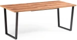 Стол раскладной Notta Лота Лофт 140 25 мм дуб делано темный / черный матовый 489747
