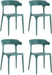 Стул Neo пластик темно-бирюзовый 4 шт. Stool Group (арт.УТ000037293)