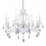 Подвесная люстра Omnilux Senis OML-74713-08 (220V, подвески, на цепи, подсвечник, свеча)