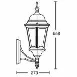 Настенный фонарь уличный Oasis Light 91401L Bl (220V, IP44)