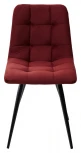 Обеденный стул M-City CHILLI-Q винный #H47, велюр / черный каркас