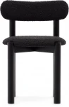 Nebai Стул из черной ткани букле и массива дуба с черной отделкой La Forma (ex Julia Grup) арт.178332