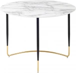 Стол обеденный Stool Group Даймакс 110*110 белый мрамор УТ000036109