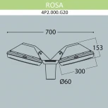 Уличный консольный светильник Fumagalli Guizeppe 4P2.000.G20.LYF1R (220V, IP66)