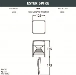 Грунтовый светильник Fumagalli Ester DS1.561.000.AXD1L (220V, куб, IP55)