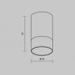 Потолочный светильник IP65 уличный LED Maytoni Ember O499CL-L10B3K (220V, круглые)