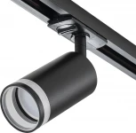 Трековый светильник однофазный Escada 20016 20016TRA/01 SBK 1x50 GU10, металл, черный матовый (220V, круглые)