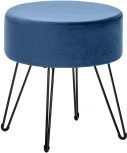 Пуф Кома, велюр Дарк Блю Leset