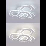 Потолочная люстра светодиодная Natali Kovaltseva Damask HIGH-TECH LED LAMPS 82060 с пультом ДУ, моб. приложением 120W, белый, LED (регулировка яркости, 220V)