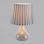 Настольная лампа Lumion Naina 8184/1T серый, керамика/текстиль E14 1*40W 220V (выключатель)