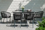 Обеденная группа на 6 персон, цвет темный 4SIS Милан Indoor-4SiS-2419 dark