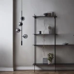 Подвесной светильник iLamp Artis 8149P/4B BK-SM (220V, на тросе, шарики)