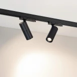 Трековый светильник LGD-ARTEMIS-TRACK-4TR-R55-12W Day4000 (BK, 8-80 deg, 230V) (Arlight, IP20 Металл) 048328 (LED)