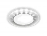Встраиваемый точечный светильник Ambrella Gx53+led G214 CH/WH (для детской, 220V)