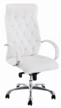 Компьютерное кресло Woodville Osiris white / satin chrome 15425