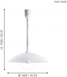 Подвесной светильник Eglo Alvez 96474 (220V, на проводе, круглые)