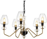 Подвесная люстра Elstead Armand DL-ARMAND5-AB (220V, на цепи)