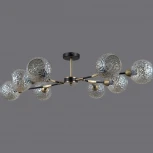 Потолочная люстра на штанге ILLUMICO IL0253-8CSQ-79 BK AB (220V)