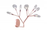 Бра Crystal Lux Evita AP9 COPPER/TRANSPARENT (220V, лепестки)