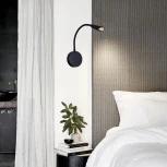 Настенный светильник с выключателем светодиодный для чтения Reluce 86204-9.2-001MN LED5W BK (220V)