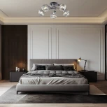 Потолочная люстра на штанге Arte Milano AMALFI-323685 323685/5B BK+CR (220V)