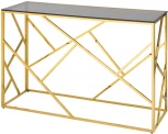 Консоль Stool Group АРТ ДЕКО 120х40 золото стекло smoke УТ000001964