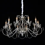 Подвесная люстра Chiaro Валенсия 299012410 (220V, на цепи, свеча, листья)