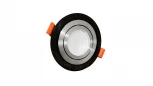 Встраиваемый точечный светильник Lumina Deco Duka  LDC 8062-D90 BK+SL (220V, круглые)