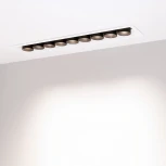 Светильник линейный встраиваемый LED MS-ORIENT-BUILT-TURN-TC-S67x300-20W Day4000 (WH-BK, 30 deg, 230V) (Arlight, IP20 Металл) 032231