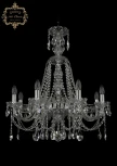 Подвесная люстра с хрустальными подвесками Art Classic 11.12 11.12.8.240.XL-69.Cr.Sp (220V, на цепи, подсвечник, свеча)