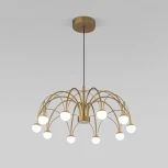Подвесная люстра Eurosvet Ragno 90030/10 LED золото (220V, на проводе, шарики)