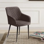 Стул с подлокотниками Robert, бархат антрацит 14 Top Concept ROBERT 74819