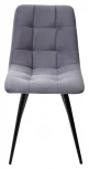 Стул CHILLI-Q серый #27, велюр / черный каркас, 4 шт/ 1 к