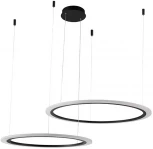 Подвесной светильник MANZANA SP53W LED D600+800 BLACK Crystal Lux