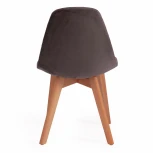 Стул CINDY SOFT (mod. C1021F1) коралловый (HLR 44)/натуральный (вельвет/дерево)