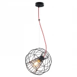 Подвесной светильник Lussole Lgo Nampa LSP-9933 (220V, на тросе, шар, клетка, IP21)