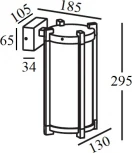 Настенный светильник уличный Oasis Light UNITE 2321 Bl (220V, IP54)