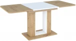 Стол обеденный TWINS, Дуб Артисан/Белый Dikline 00-00060027