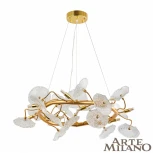 Подвесной светильник Arte Milano 900.D800.H400.G9.15 G (220V, на тросе, цветы)