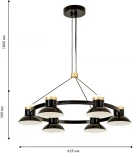 Подвесная люстра большая Favourite Tatti 4516-6P (LED, 220V, на тросе)