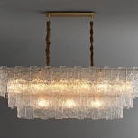 Подвесная люстра каскадная большая iLamp Manhattan P6315-1200 BR (220V, на цепи)